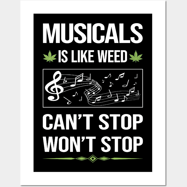 Funny Cant Stop Musicals Wall Art by symptomovertake